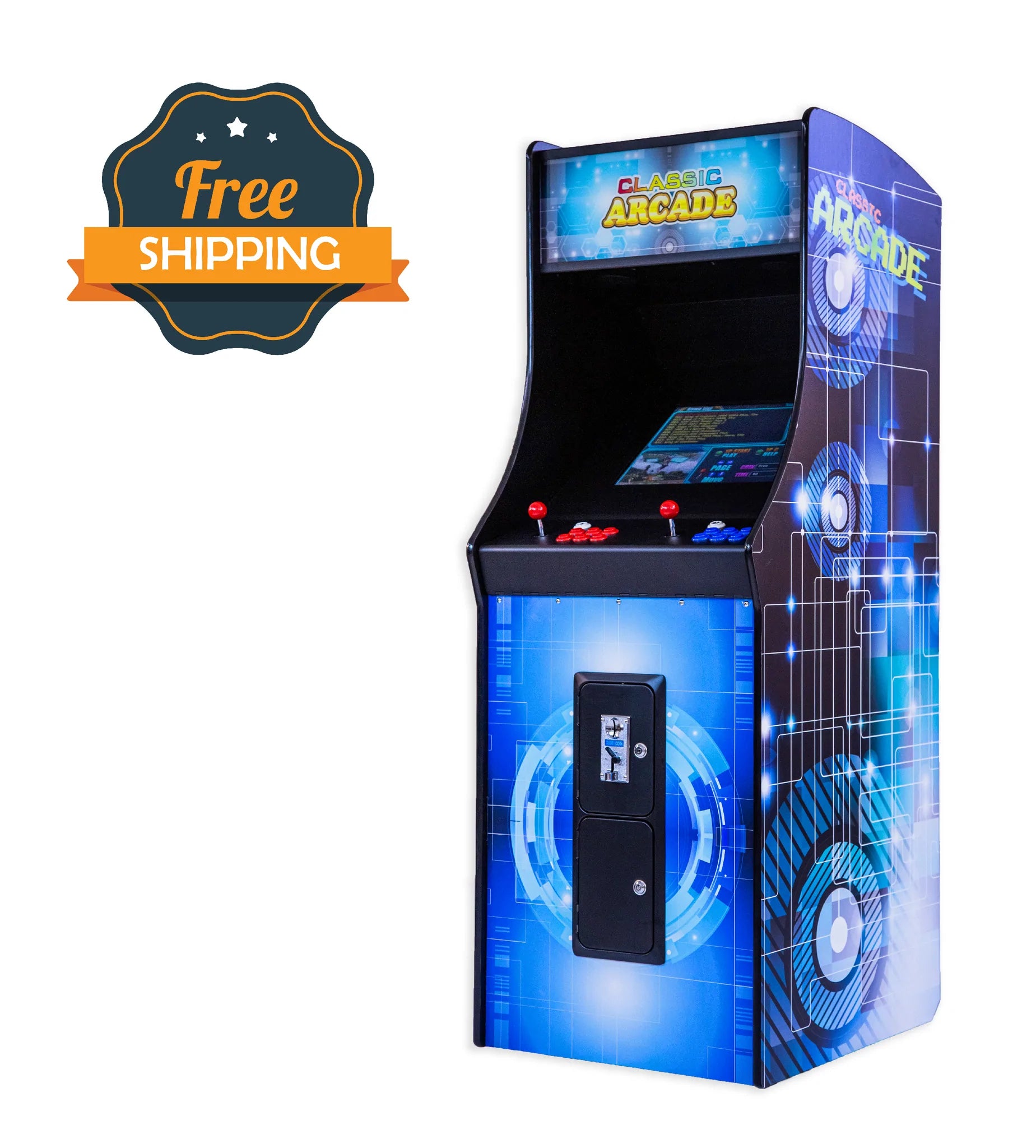 Full-Sized Upright Arcade Game with Game 60 Classic City Room – Games